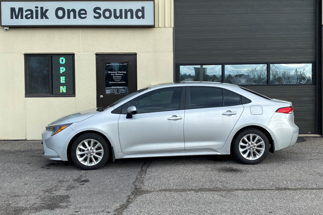 Toyota 2022 Corolla with professional window tint in North Bay